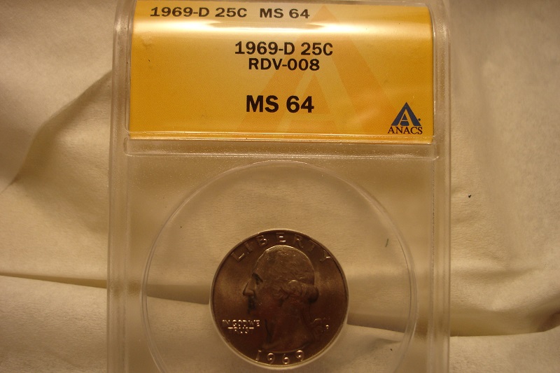 1969-D-Washington-Quarter--Type-H--Proof-Reverse-On-A-Business-Strike-Coin